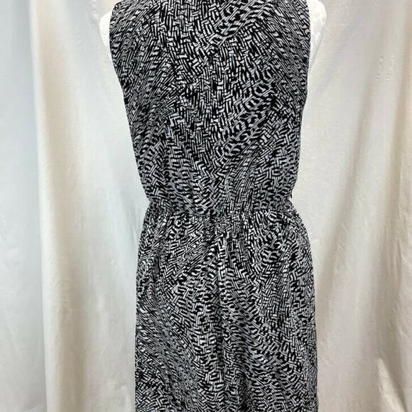 AB Studio Large Black & White Pattern Career Dress - Picture 4 of 8